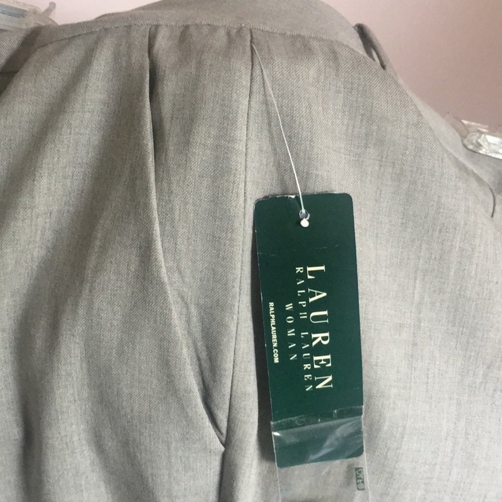 Light gray colored dress pants by Ralph Lauren.